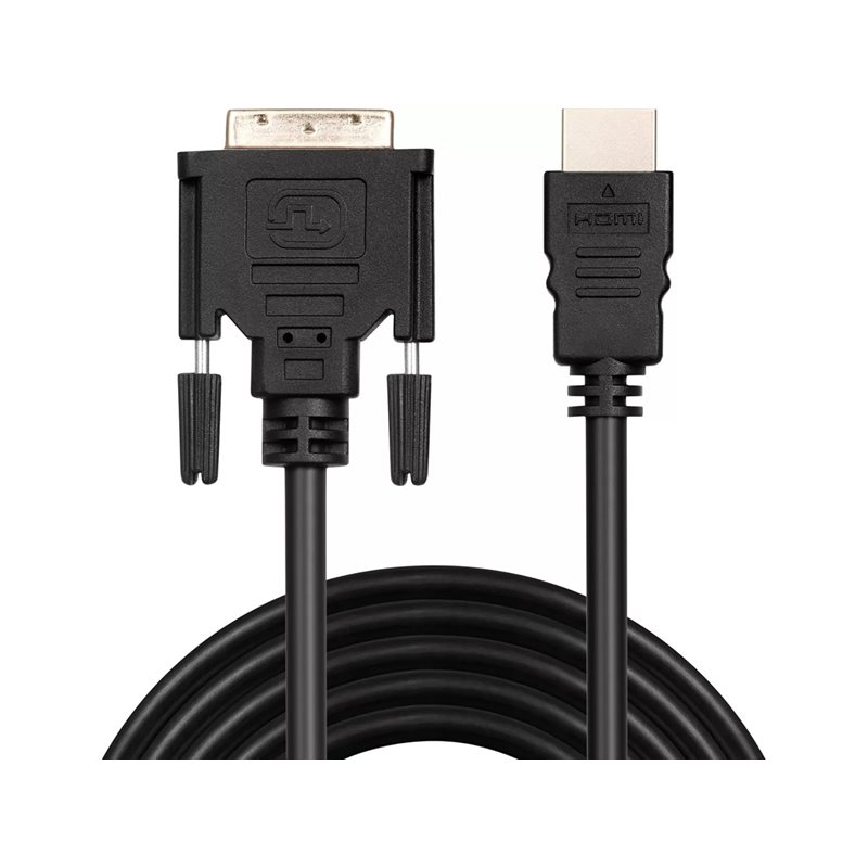 Sandberg DVI -> HDMI -näyttökaapeli, 2m, musta