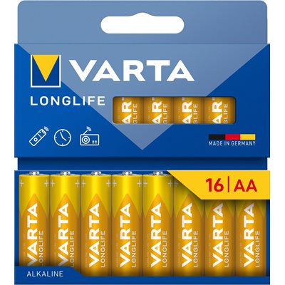 Varta AA/LR06 Longlife -paristo, 16kpl