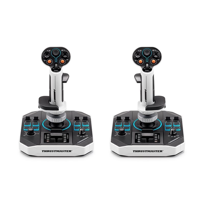 ThrustMaster SOL-R 2 HOSAS Space Sim Duo lento-ohjaimet PC:lle, musta/valkoinen