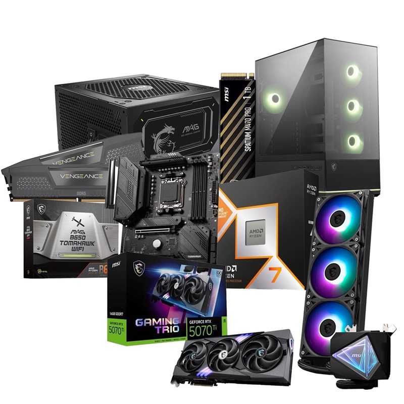 Jimm's DIY MSI RTX 5070 Ti -tuotepaketti