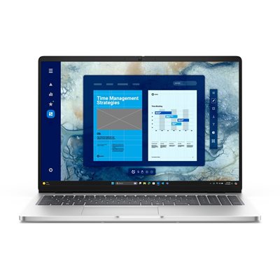 Dell 16" PRO 16, kannettava tietokone, platinanhopea