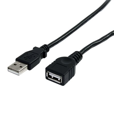 StarTech.com 2.0 USB-A -jatkokaapeli, uros-naaras, 3m, musta