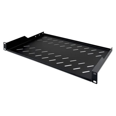 Digitus 1U hylly, 19", musta