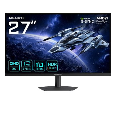 Gigabyte 27" G27Q26, 275Hz(OC) QHD-pelimonitori, musta