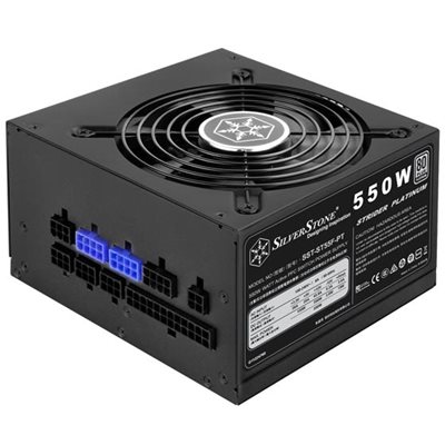 SilverStone 550W Strider Platinum, 100% modulaarinen, 80 Plus Platinum
