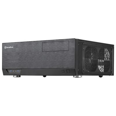 SilverStone (Outlet) ATX HTPC -kotelo ,SST-GD09BUSB 3.0 Grandia Desktop, musta