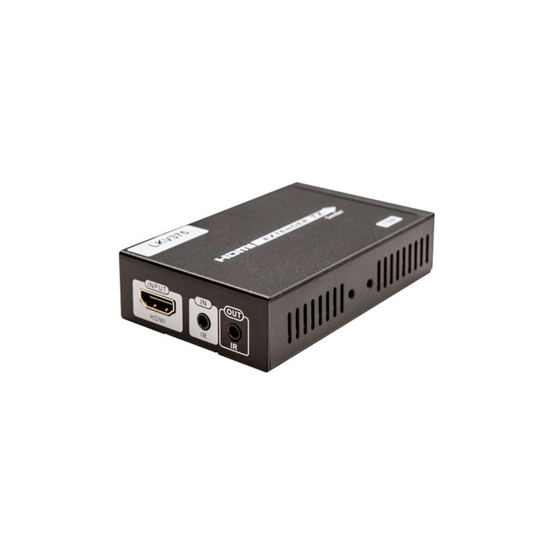 DELTACOIMP Ethernet-kaapelin kautta toimiva HDMI-jatkaja, maks. 100m, musta