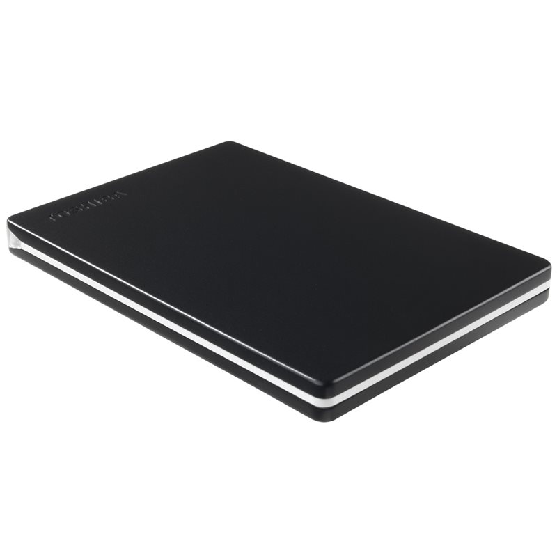 Toshiba 2TB Canvio Slim, ulkoinen 2.5" kiintolevy, USB 3.2 Gen1, musta