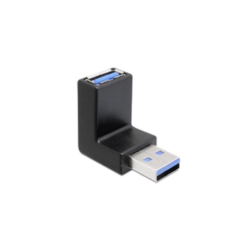 DeLock USB 3.0 -adapteri, uros -> naaras 270° horisontaali kulma, musta
