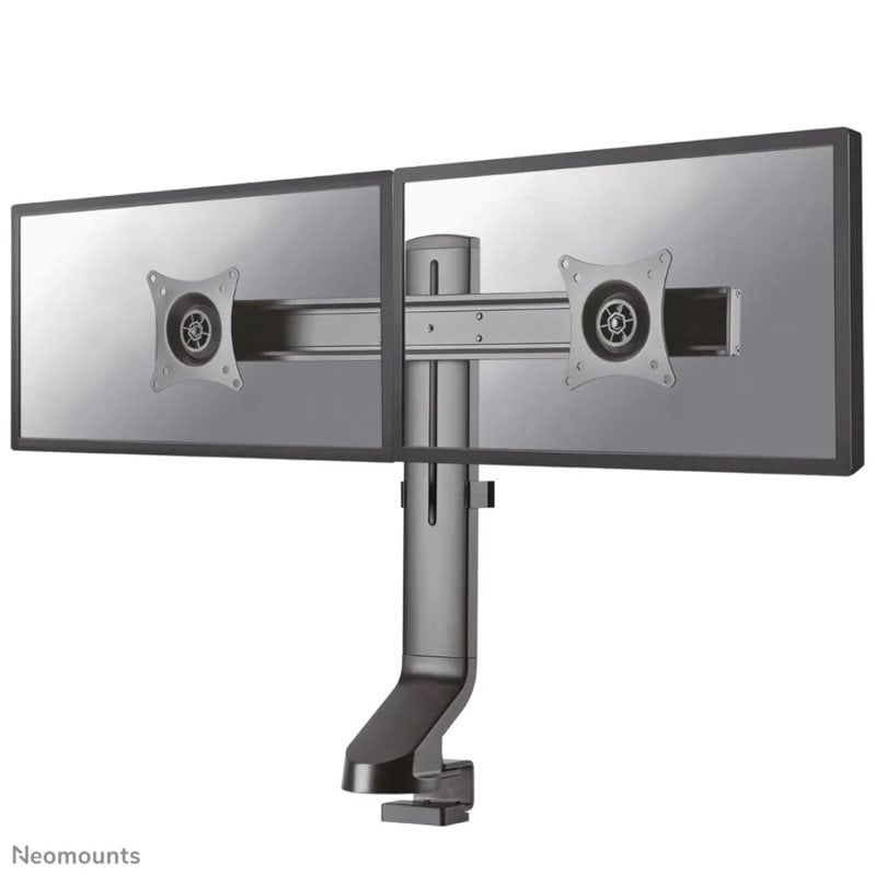 Neomounts by Newstar 10-27" x2 monitor desk mount, -pöytäteline kahdelle näytölle, musta