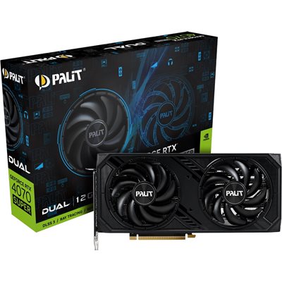 Palit GeForce RTX 4070 SUPER Dual -näytönohjain, 12GB GDDR6