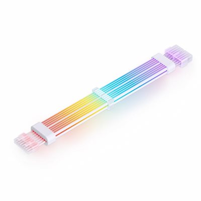 Jonsbo DY-2 (GPU-2*8pin), 2 x 8-pin RGB-valaistu näytönohjaimen virtakaapeli, 300mm