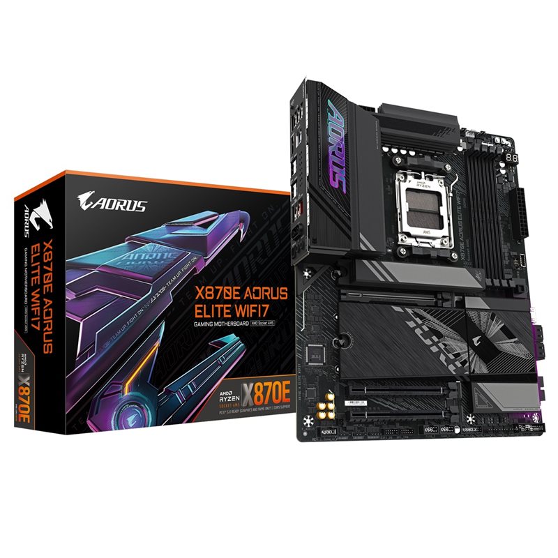 Gigabyte X870E AORUS ELITE WIFI7, ATX-emolevy