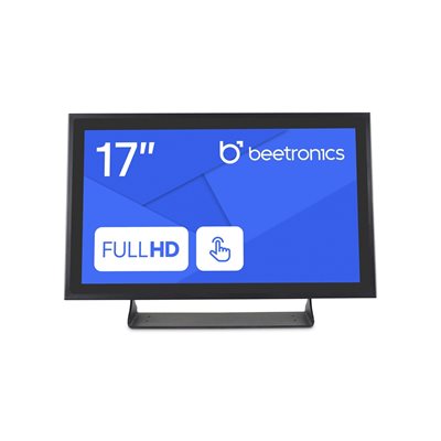Beetronics 17" Full HD -kosketusnäyttö, metalli