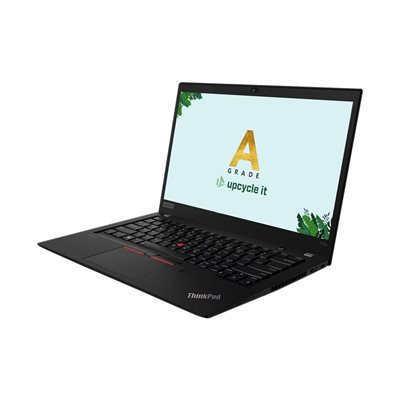 Upcycle IT Kunnostettu Lenovo 14" ThinkPad T14s Gen 1, kannettava tietokone, musta