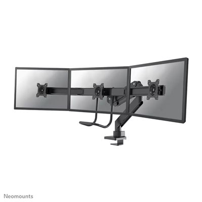 Neomounts 17-27" x3 Select Monitor Desk Mount, näyttövarsi pöydälle kolmelle näytölle, musta