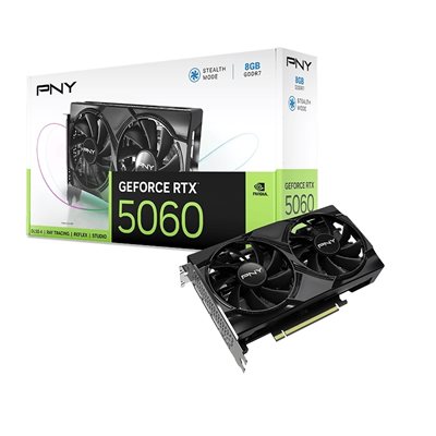 PNY GeForce RTX 5060 Dual Fan -näytönohjain, 8GB GDDR7