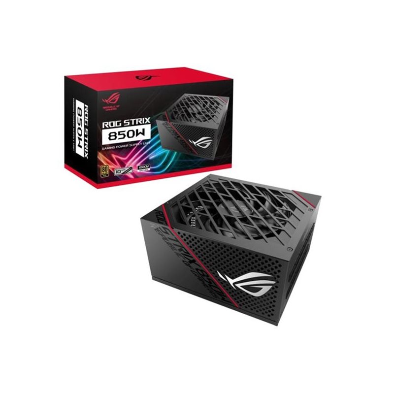 Asus (Outlet) ROG Strix 850W, modulaarinen ATX-virtalähde, 80 Plus Gold, musta