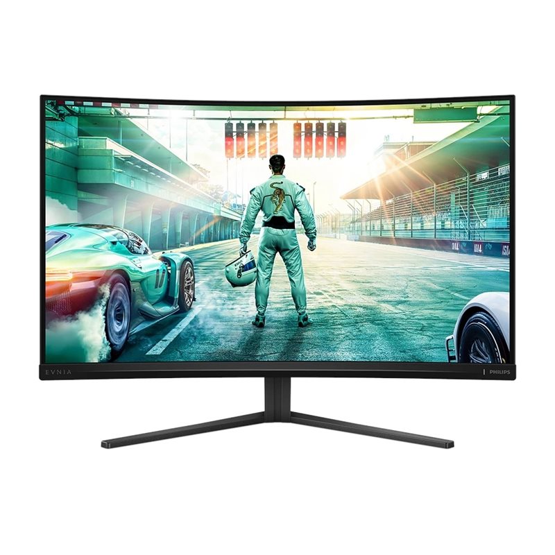 Philips 31,5" Evnia 3000 32M2C3500L, kaareva 180Hz QHD-monitori, harmaa