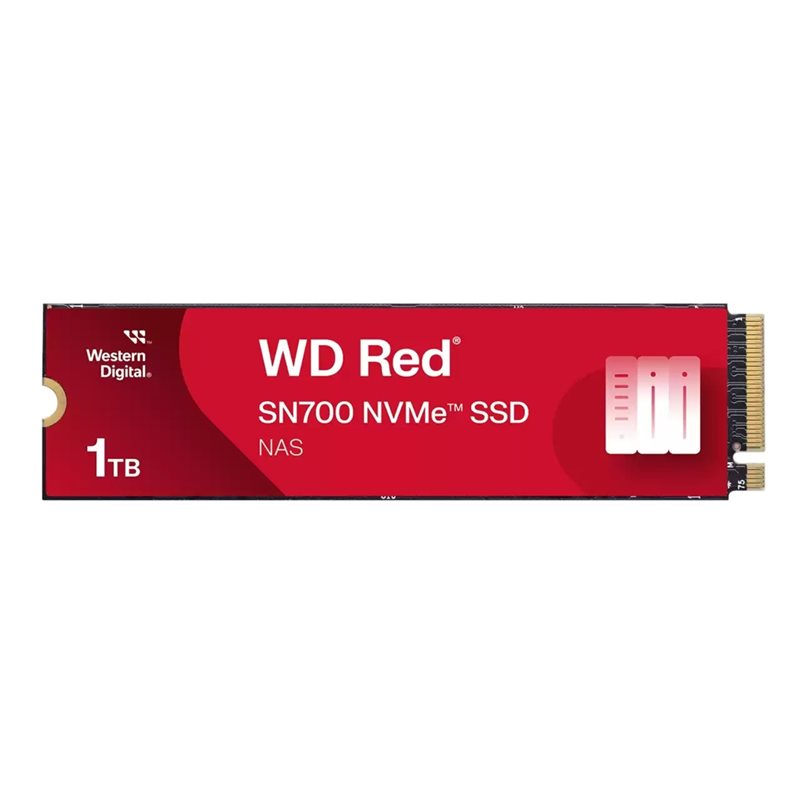 Sandisk 1TB WD Red SN700 NVMe SSD -levy, M.2 2280, PCIe 3.0 x4, 3430/3000 MB/s