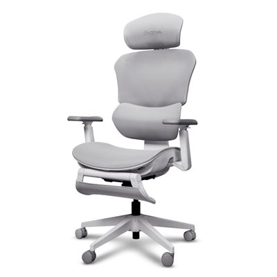 TRUST GXT725 MESH -pelituoli, valkoinen / vaalean harmaa
