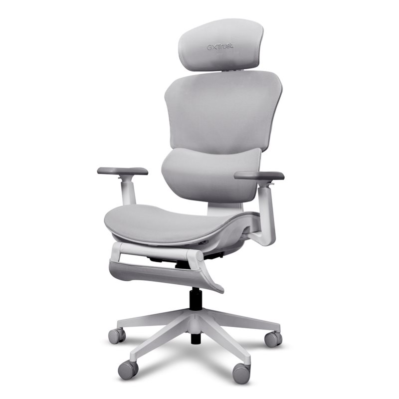 TRUST GXT725 MESH -pelituoli, valkoinen / vaalean harmaa