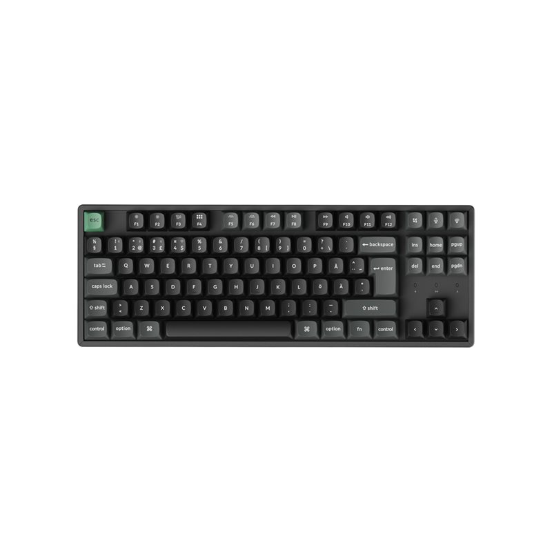 Keychron K8 Ultra 8K, langaton mekaaninen näppäimistö, 80%, Keychron Apex Red, musta