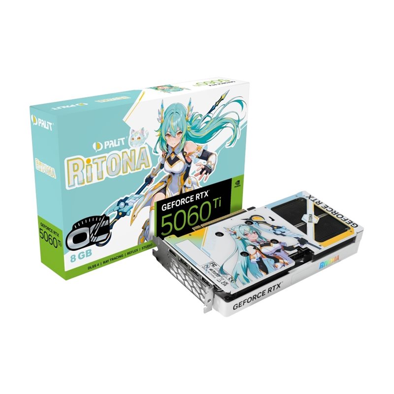 Palit GeForce RTX 5060 Ti RiTONA OC -näytönohjain, 8GB GDDR7