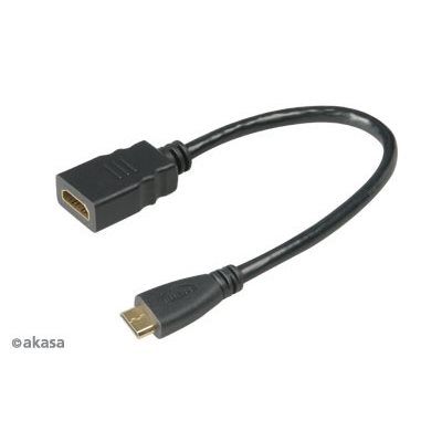 Akasa HDMI - Mini-HDMI -adapteri, musta
