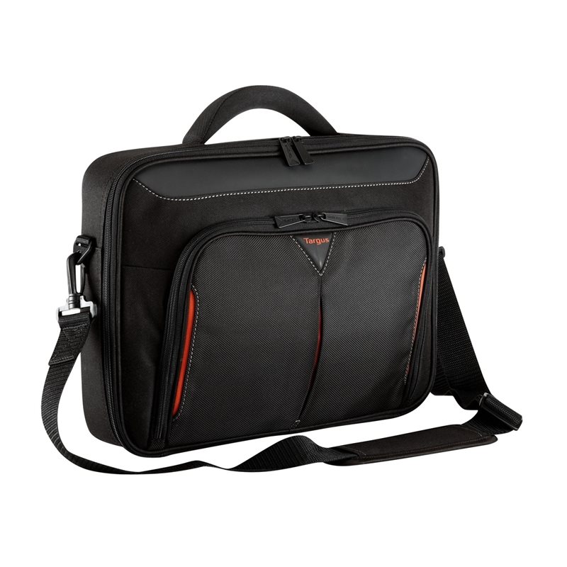 Targus 15-15.6" Classic+ Clamshell Laptop Bag, kannettavan tietokoneen laukku, musta