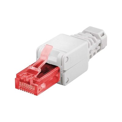 NORTH UTP Cat6 suojaamaton laitekaapelin RJ45-liitin, Tool-free, 2 kpl