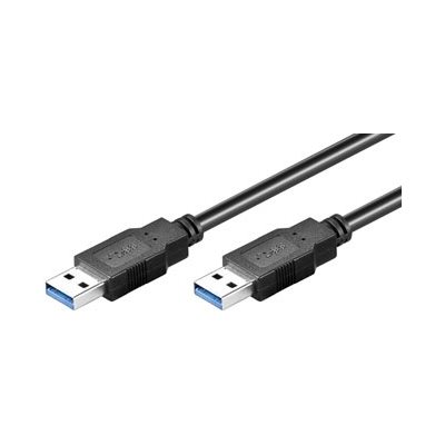 MicroConnect 3.2 Gen1 USB-A -kaapeli, 5m, musta