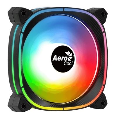 Aerocool Astro 12F, 120mm ARGB-laitetuuletin, musta/läpikuultava