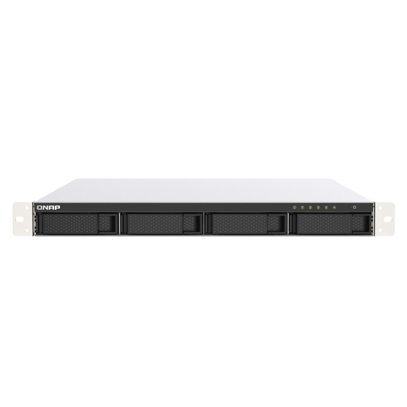 QNAP TS-453DU-RP, räkkiasennettava 4-paikkainen NAS-asema, 4GB, 1U, musta/harmaa