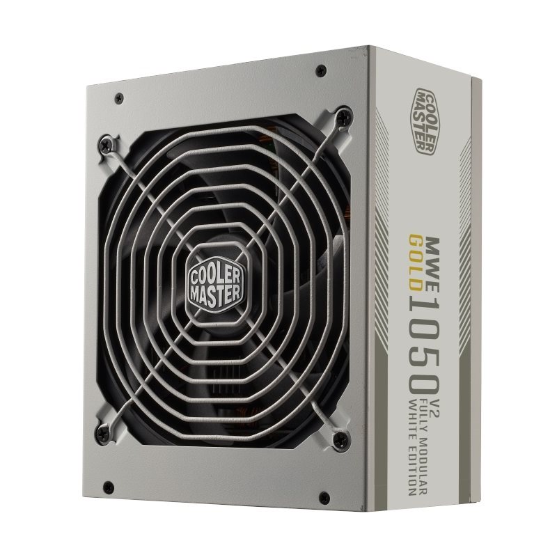 Cooler Master 1050W MWE Gold 1050 - V2 White, ATX-virtalähde, PCIe 5.0, 80 Plus Gold, valkoinen