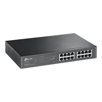 TP-Link TL-SG1016PE - Kytkin - smart - 8 x 10/100/1000 (PoE+) + 8 x 10/100/1000 - työpöytä, räkkiin asennett