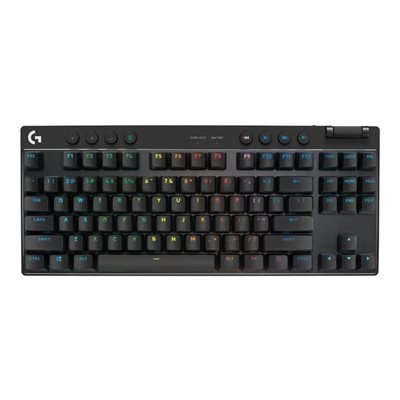Logitech PRO X TKL - Tactile, langaton mekaaninen pelinäppäimistö, GX Brown, musta