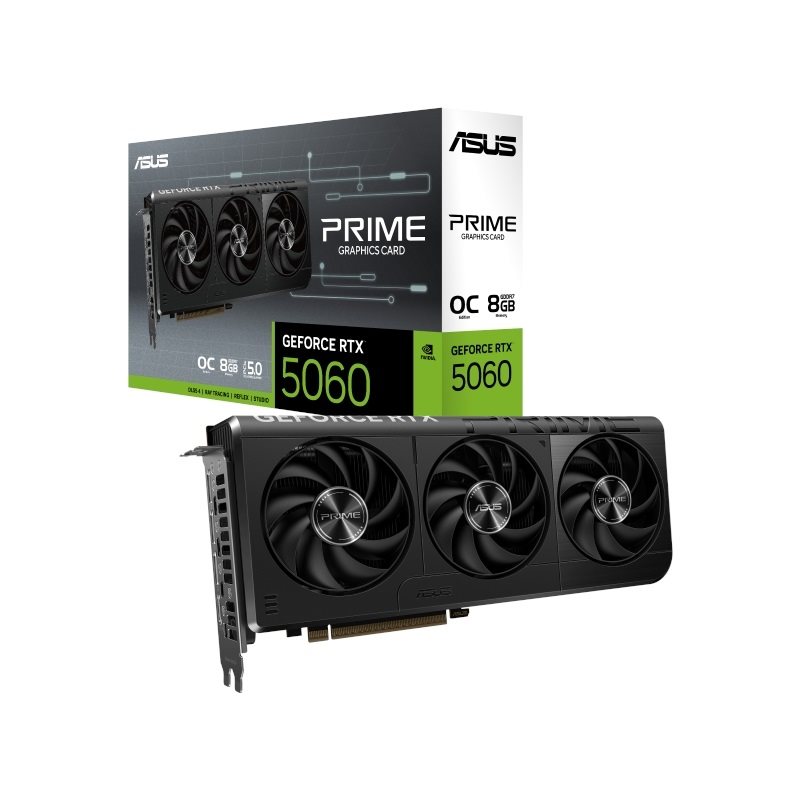 Asus GeForce RTX 5060 PRIME - OC Edition -näytönohjain, 8GB GDDR7