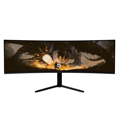 Arozzi 49" Nova VA, 165Hz (OC) UWQHD -pelimonitori, musta