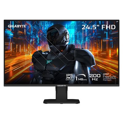 Gigabyte 24,5" GS25F2, 200Hz FullHD-pelimonitori, musta