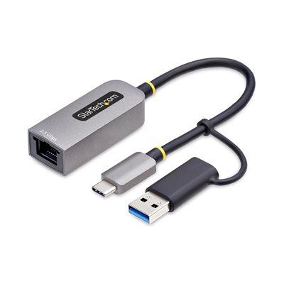 StarTech.com 2,5 Gigabit Ethernet -verkkoadapteri, 3.2 Gen1 USB-C, hopea