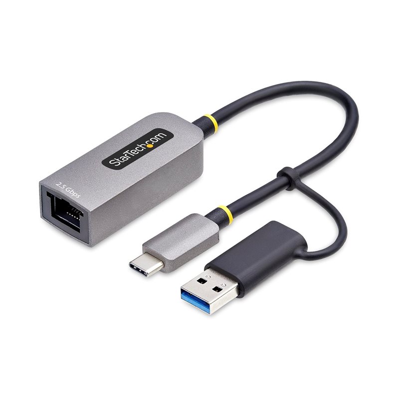 StarTech.com 2,5 Gigabit Ethernet -verkkoadapteri, 3.2 Gen1 USB-C, hopea