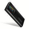 AXAGON Ulkoinen kotelo M.2 NVMe/SATA SSD-levylle, näytöllä, 3.2 Gen2 USB-C, musta