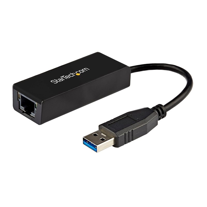 StarTech.com Gigabit Ethernet -verkkoadapteri, 3.2 Gen1 USB-A, musta