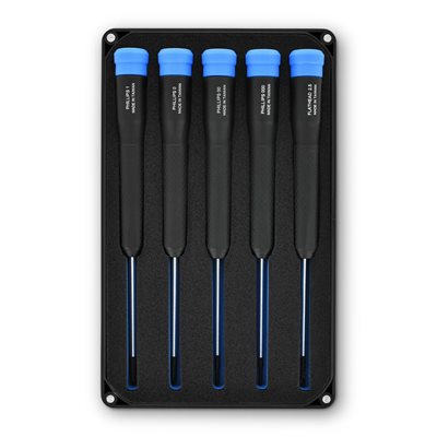 iFixit Marlin, 5-osainen tarkkuusruuvimeisselisarja, musta/sininen