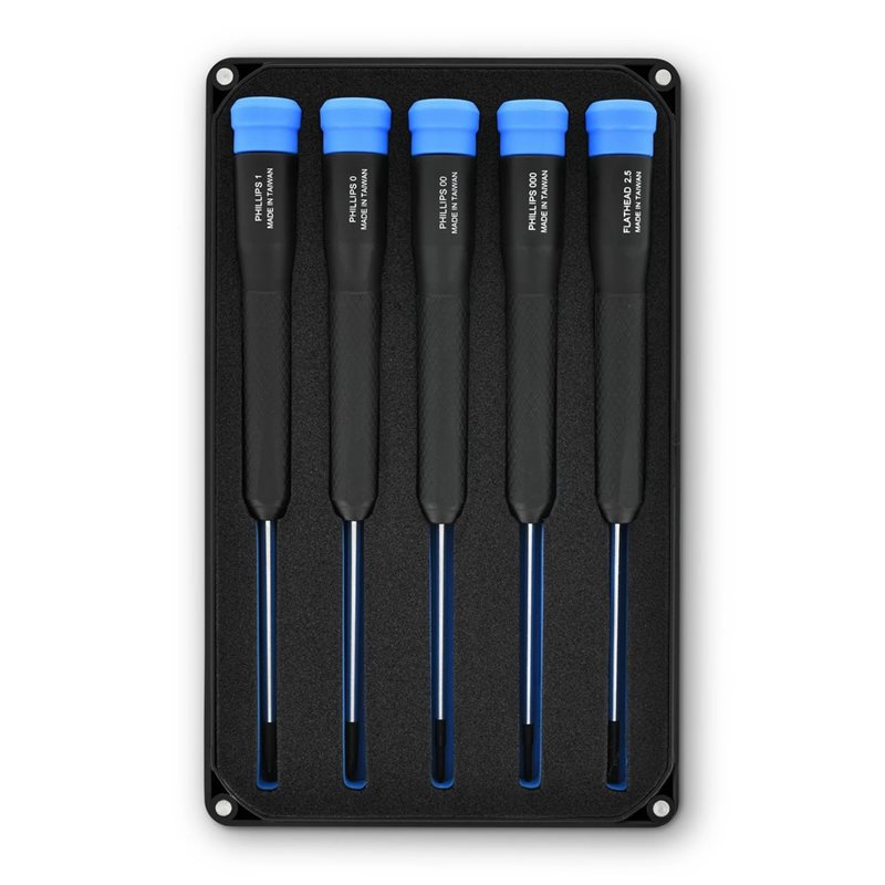 iFixit Marlin, 5-osainen tarkkuusruuvimeisselisarja, musta/sininen