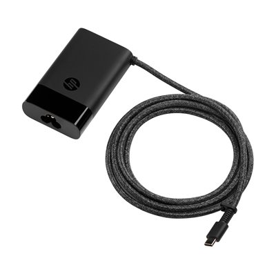 HP 65W -laturi, USB-C, musta