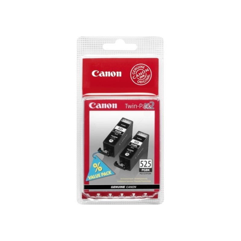 Canon PGI-525 Pigment Musta, Mustepatruuna, 2-pack blister, for Pixma iP4950