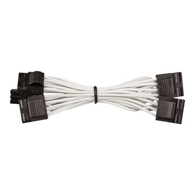 Corsair Molex 4 x 4-Pin sukitettu modulaarikaapeli, valkoinen