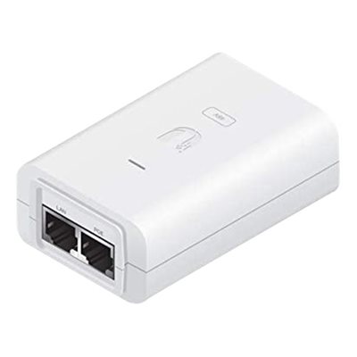 Ubiquiti 802.3af PoE Injector, 48V, 0,5A, valkoinen
